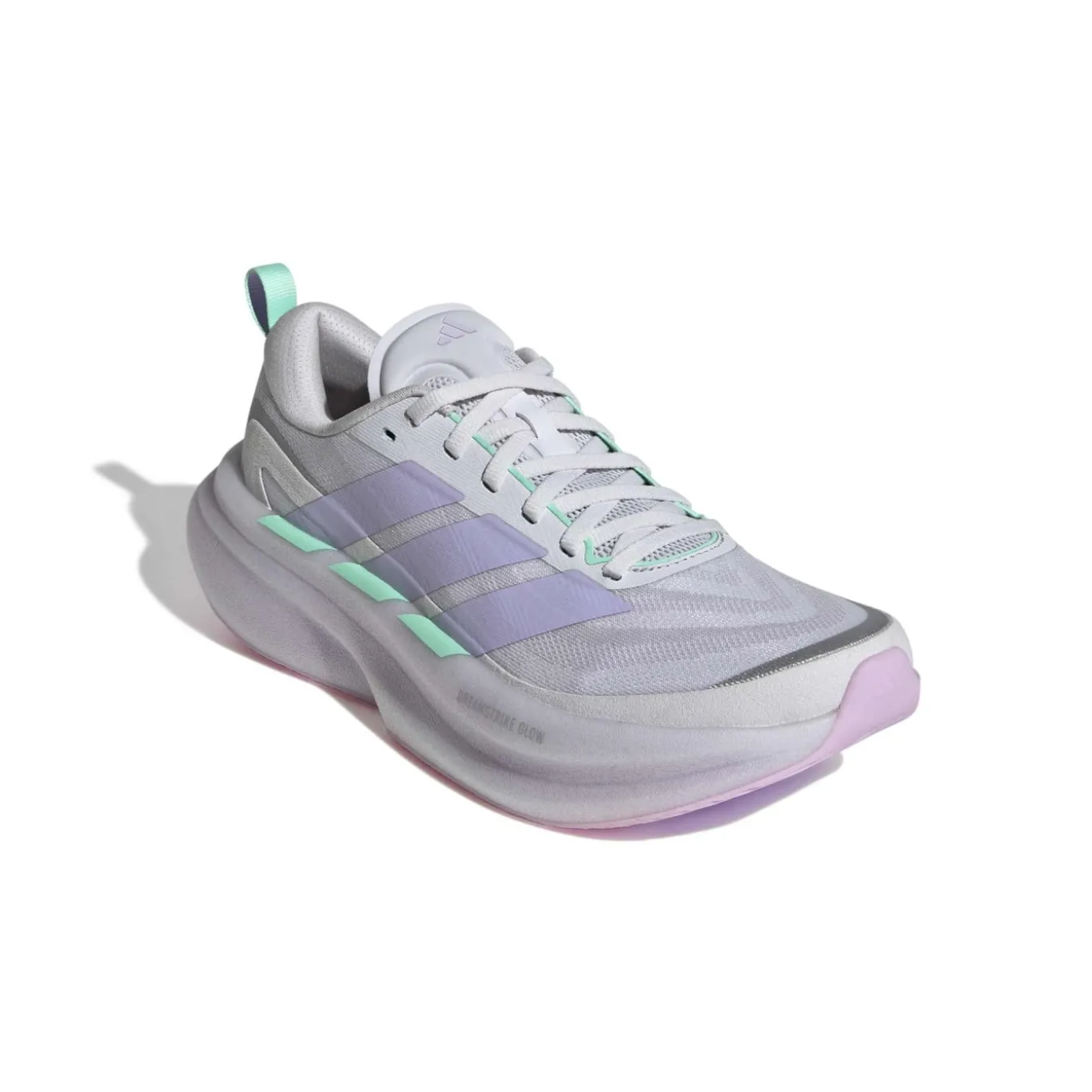adidas Supernova Glide Hardloopschoenen Dames Zilvergrijs Paars Mintgroen