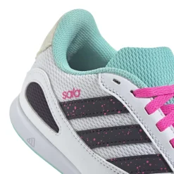 adidas Super Sala III Zaalvoetbalschoenen (IN) Kids Wit Zwart Turquoise Roze