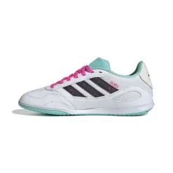adidas Super Sala III Zaalvoetbalschoenen (IN) Kids Wit Zwart Turquoise Roze