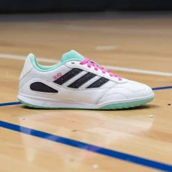 adidas Super Sala III Zaalvoetbalschoenen (IN) Kids Wit Zwart Turquoise Roze
