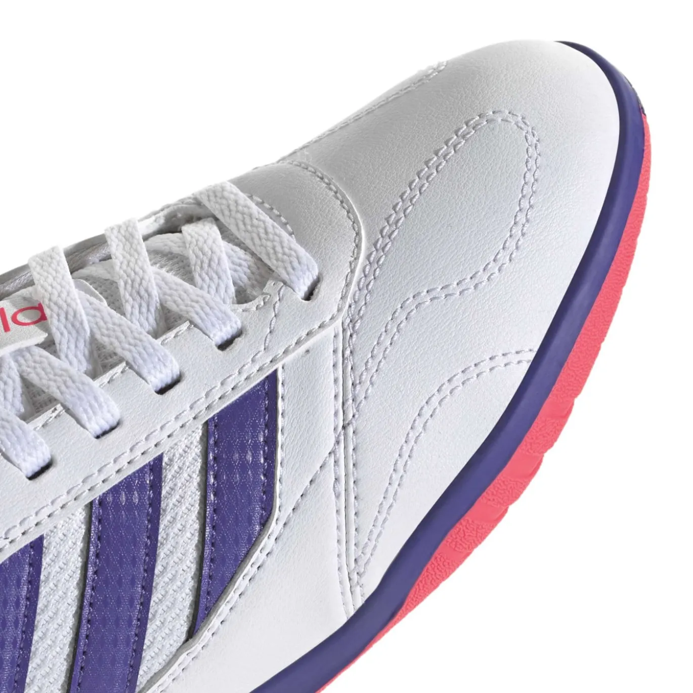 adidas Super Sala III Zaalvoetbalschoenen (IN) Kids Wit Paars Roze
