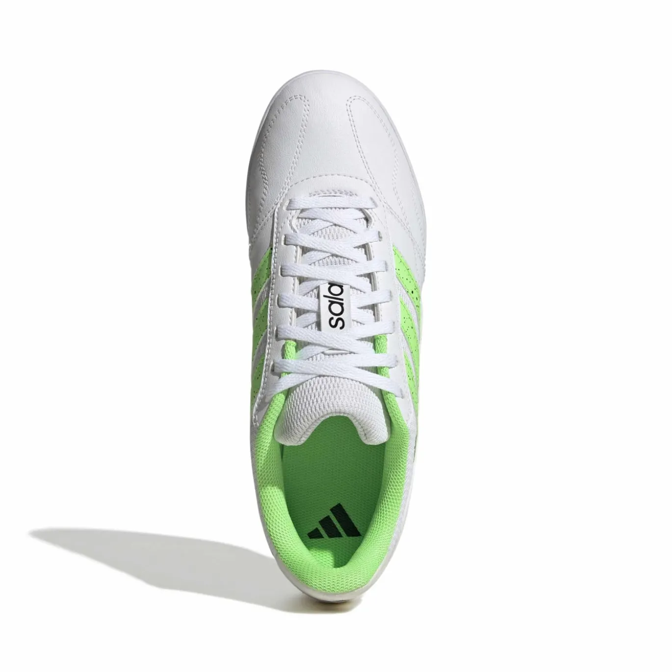 adidas Super Sala III Zaalvoetbalschoenen (IN) Wit Lichtgroen Zwart