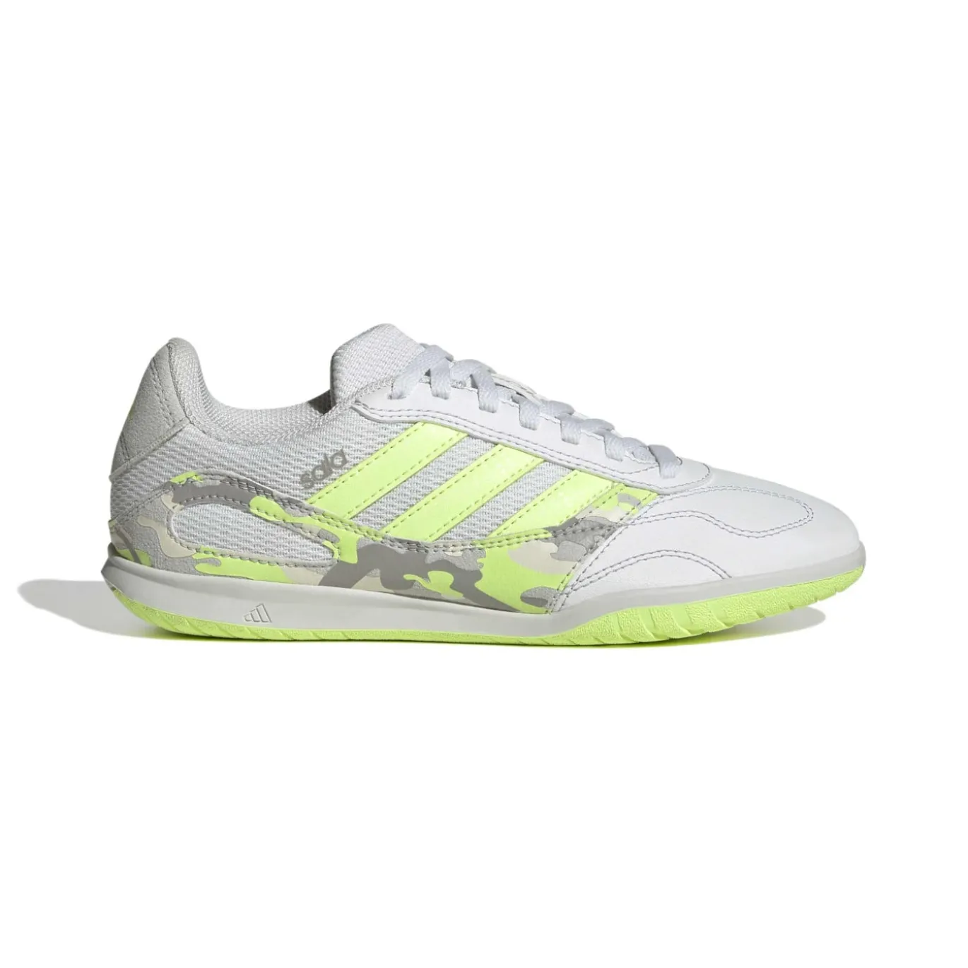 adidas Super Sala III Zaalvoetbalschoenen (IN) Kids Lichtgrijs Lichtgroen Lime