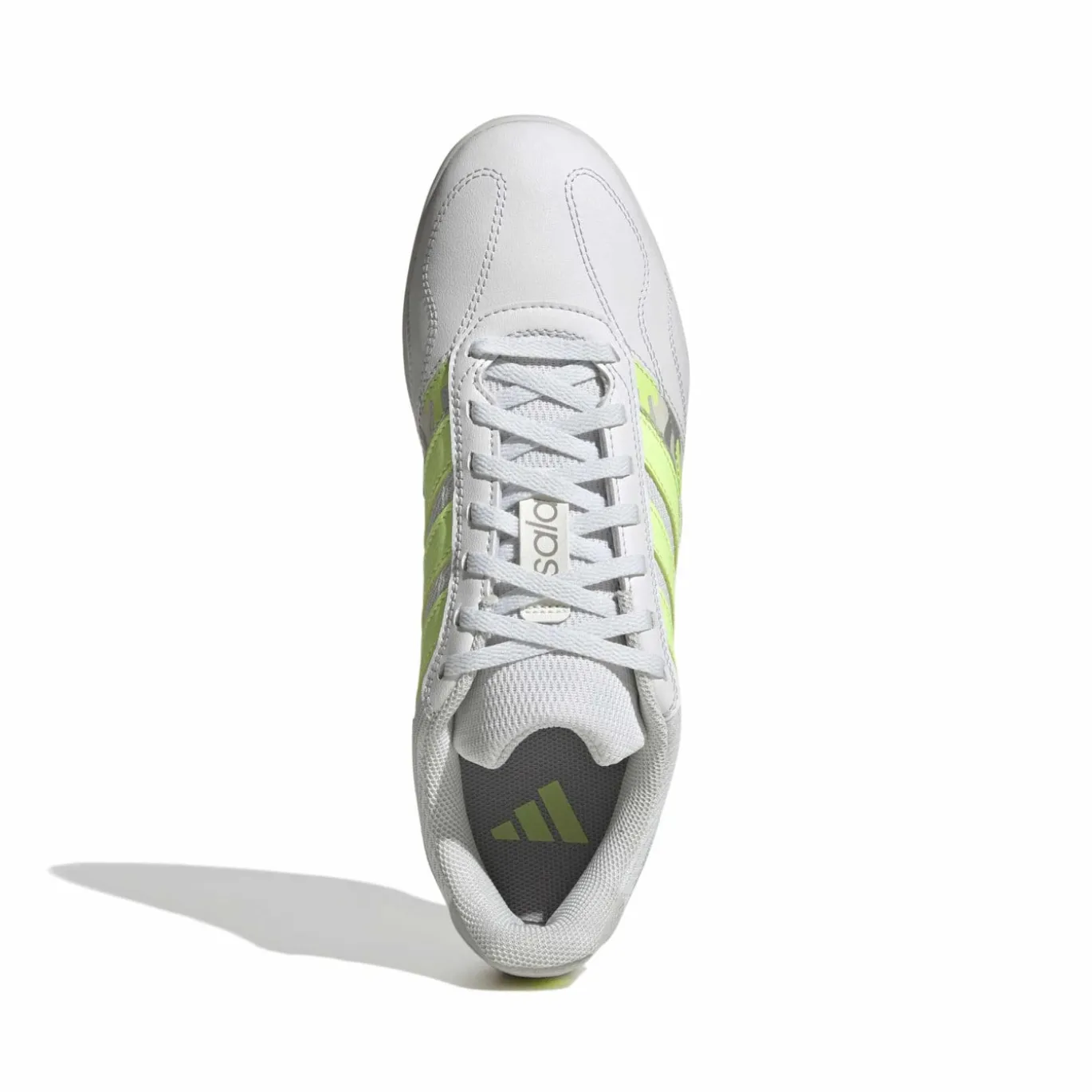 adidas Super Sala III Zaalvoetbalschoenen (IN) Lichtgrijs Lichtgroen Lime
