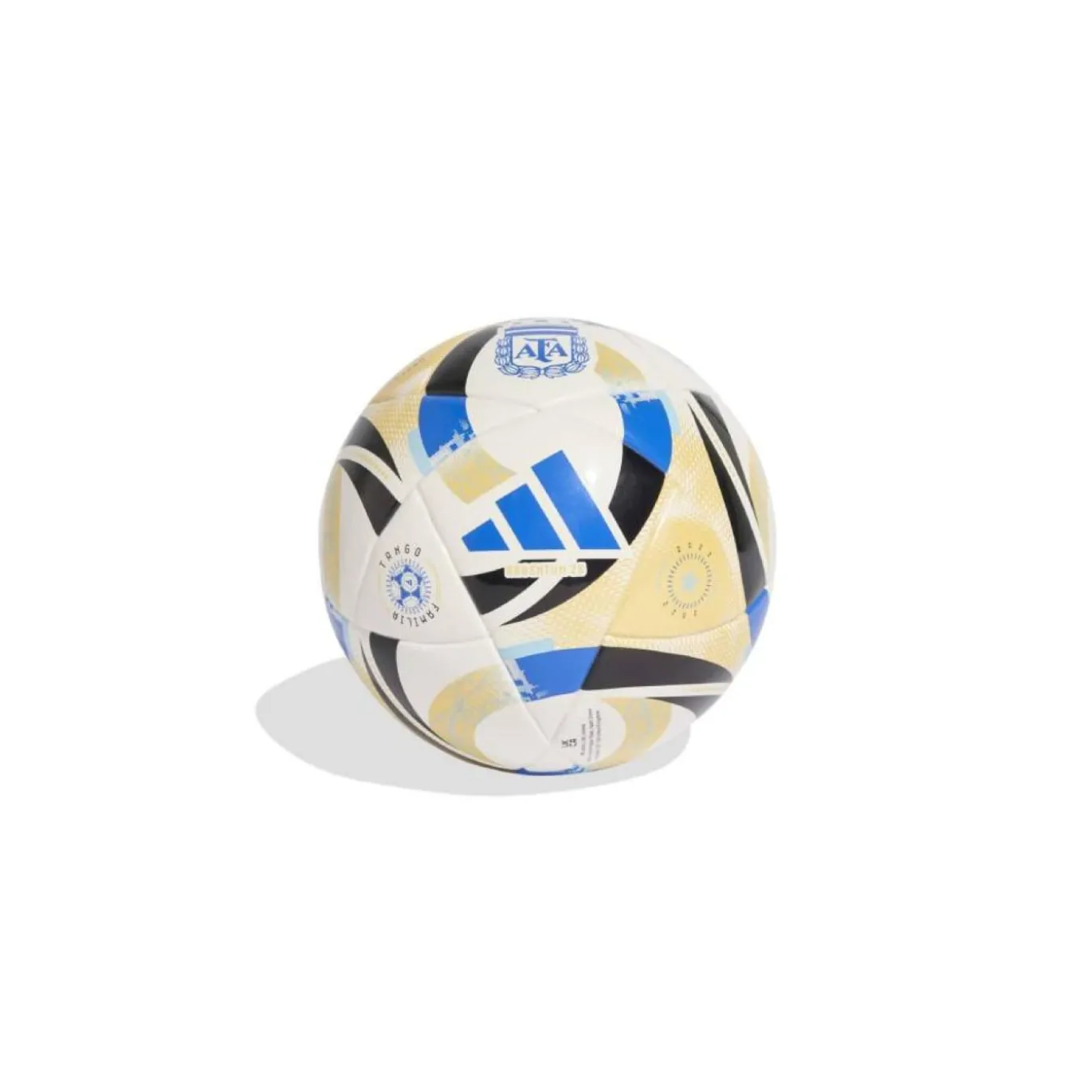 adidas Tango Argentinië Mini Voetbal Maat 1 Wit Beige Blauw