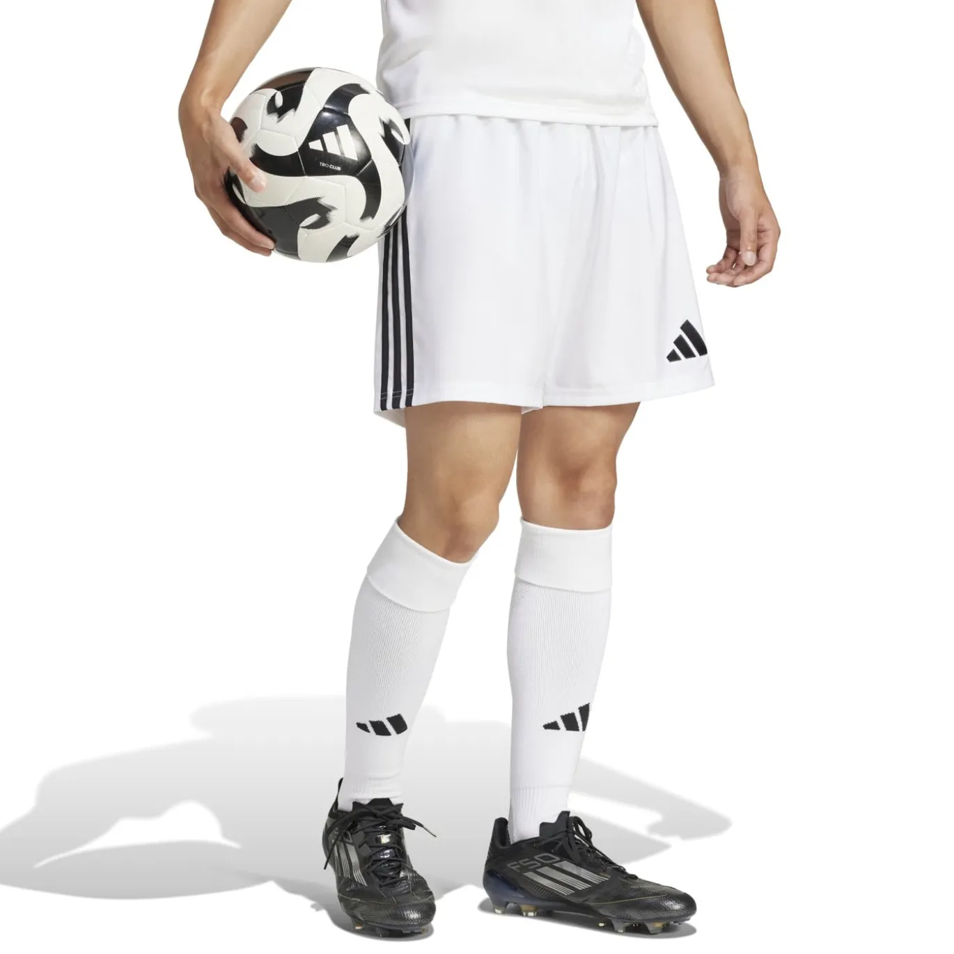 adidas Tastigo 25 Voetbalbroekje Wit Zwart