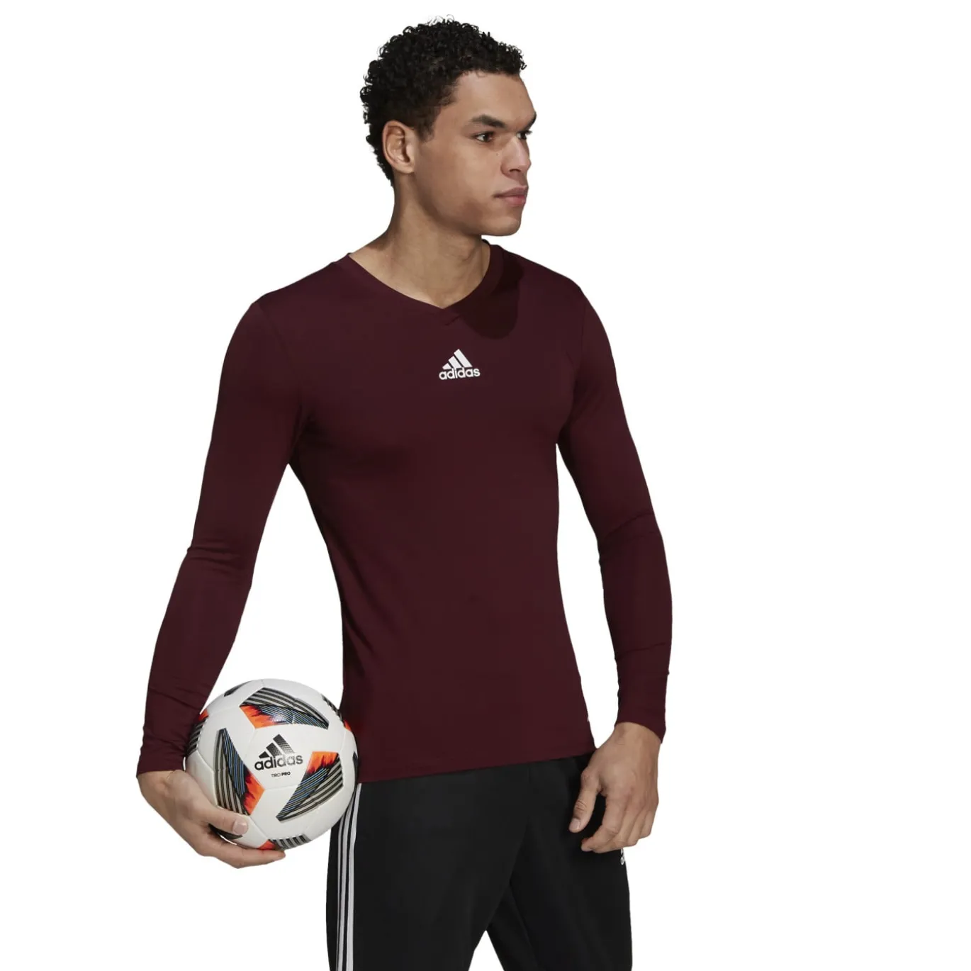 adidas Team Base Ondershirt Lange Mouwen Bordeaux Rood