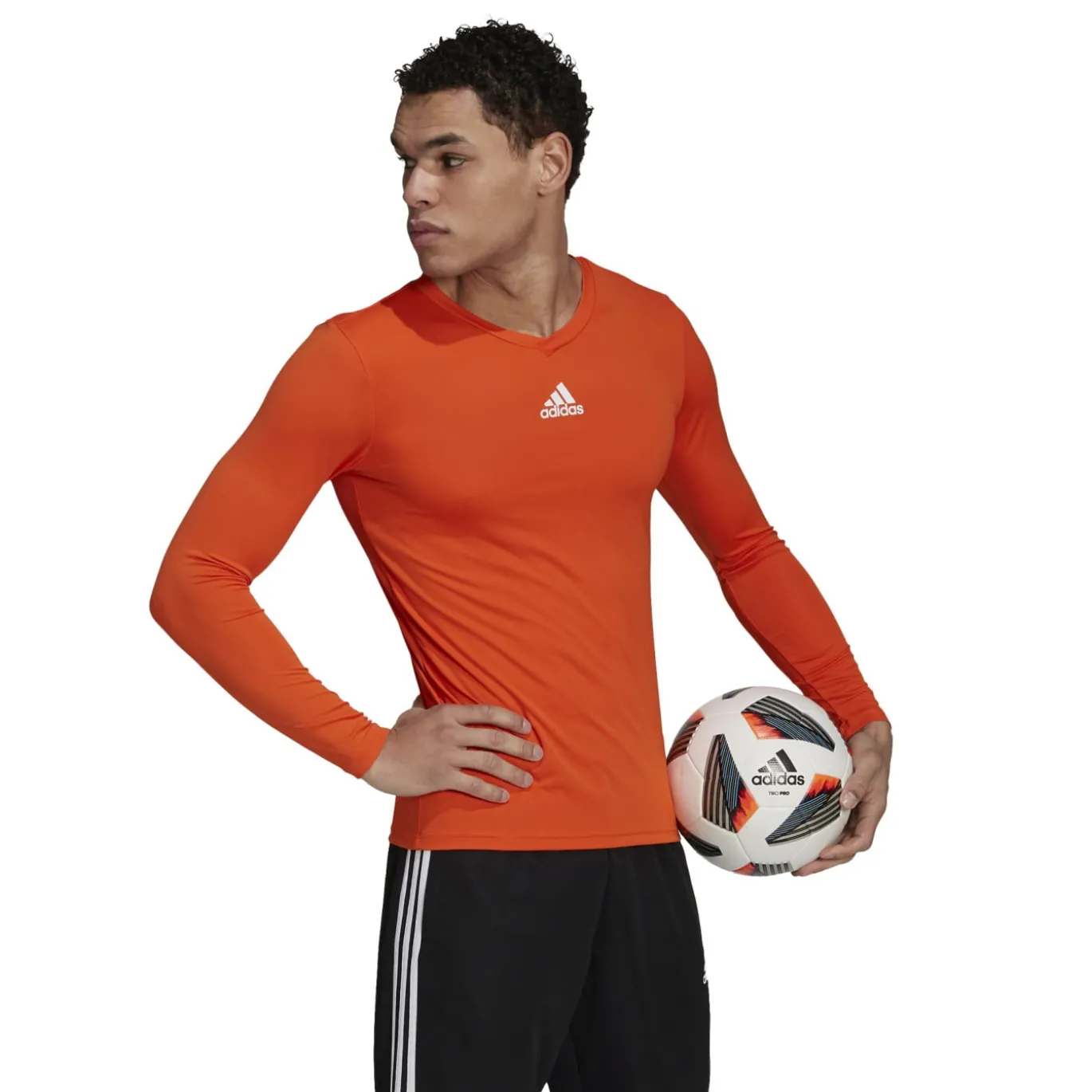 adidas Team Ondershirt Lange Mouwen Oranje