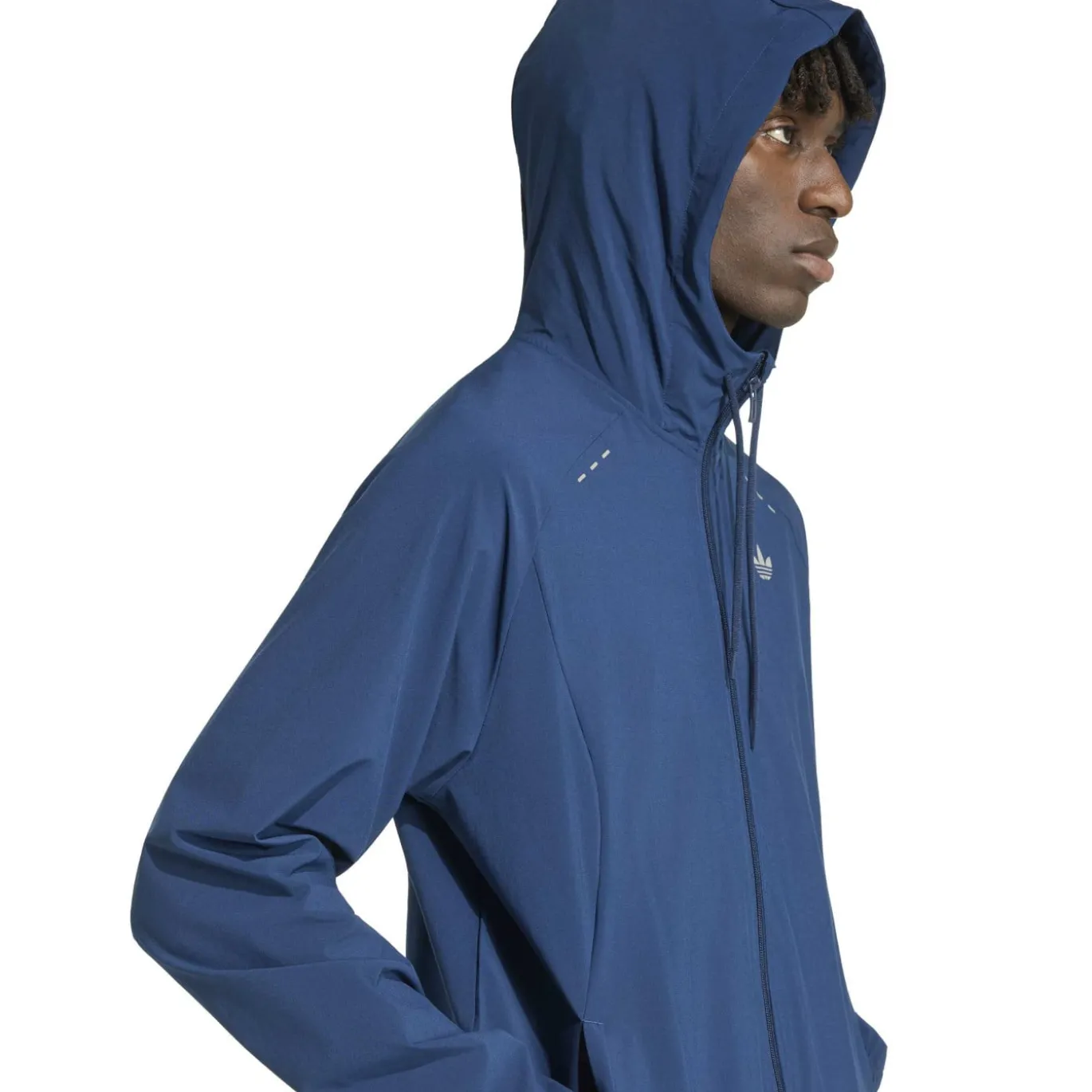 adidas Tech Essential Woven Trainingsjack Donkerblauw Zilver