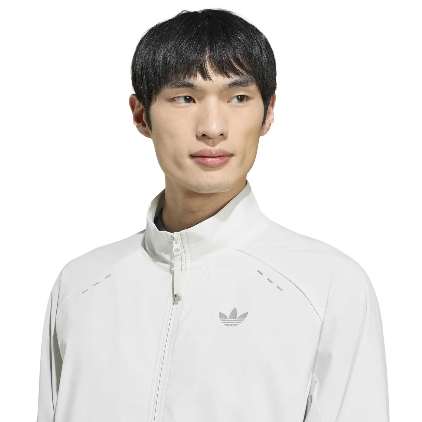 adidas Tech Essential Woven Trainingsjack Lichtgrijs Zilver
