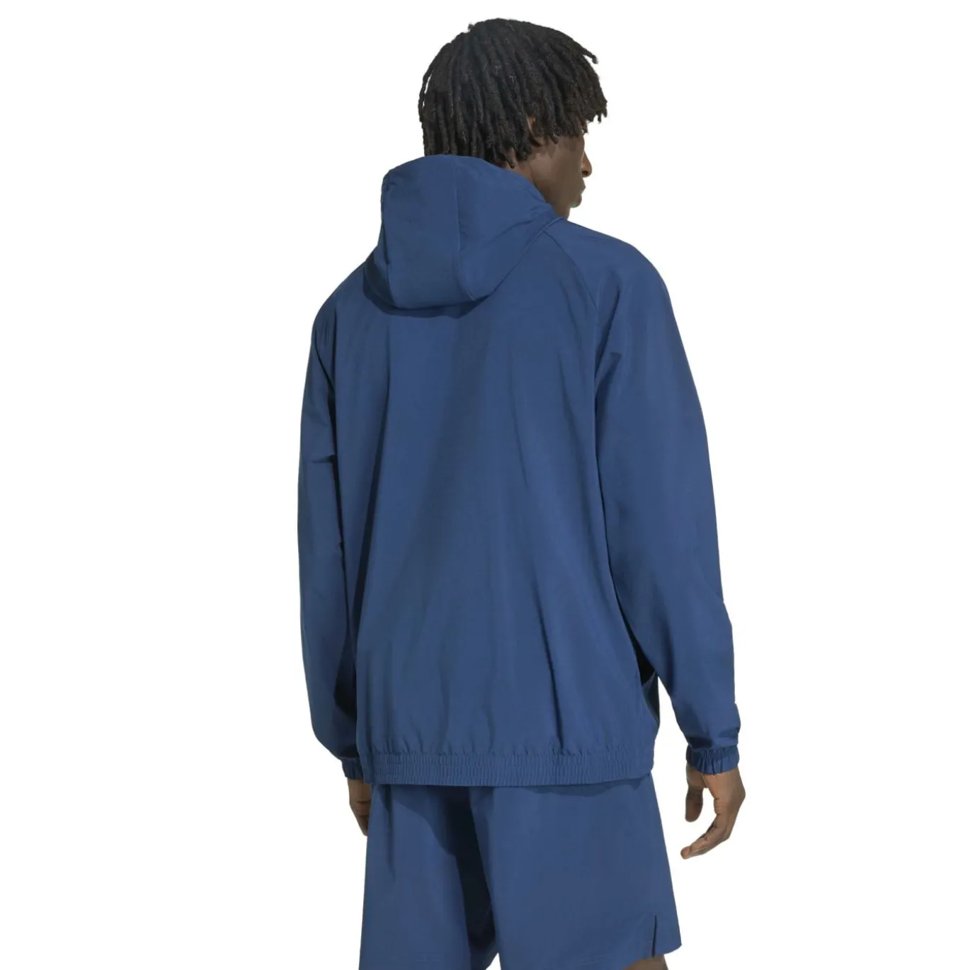 adidas Tech Essential Woven Trainingspak Donkerblauw Zilver