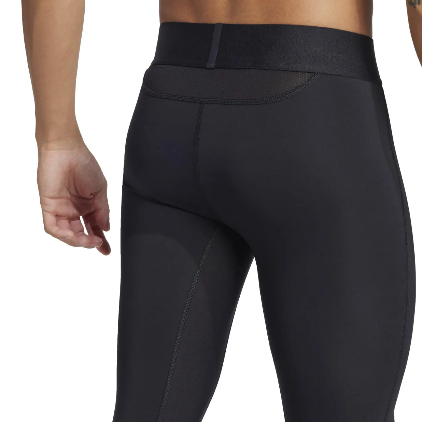 adidas Techfit Lange Legging Zwart Wit