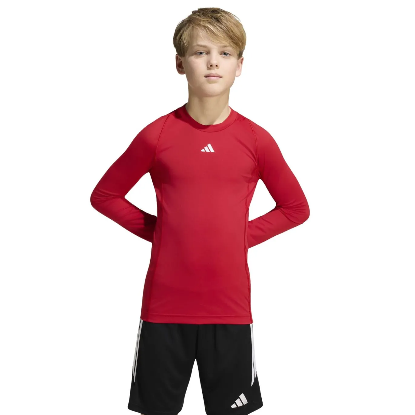 adidas TECHFIT Ondershirt Kids Rood