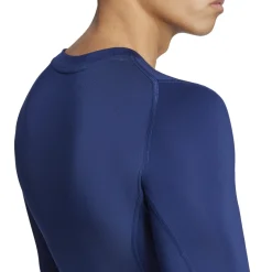 adidas Techfit Ondershirt Lange Mouwen Donkerblauw Wit