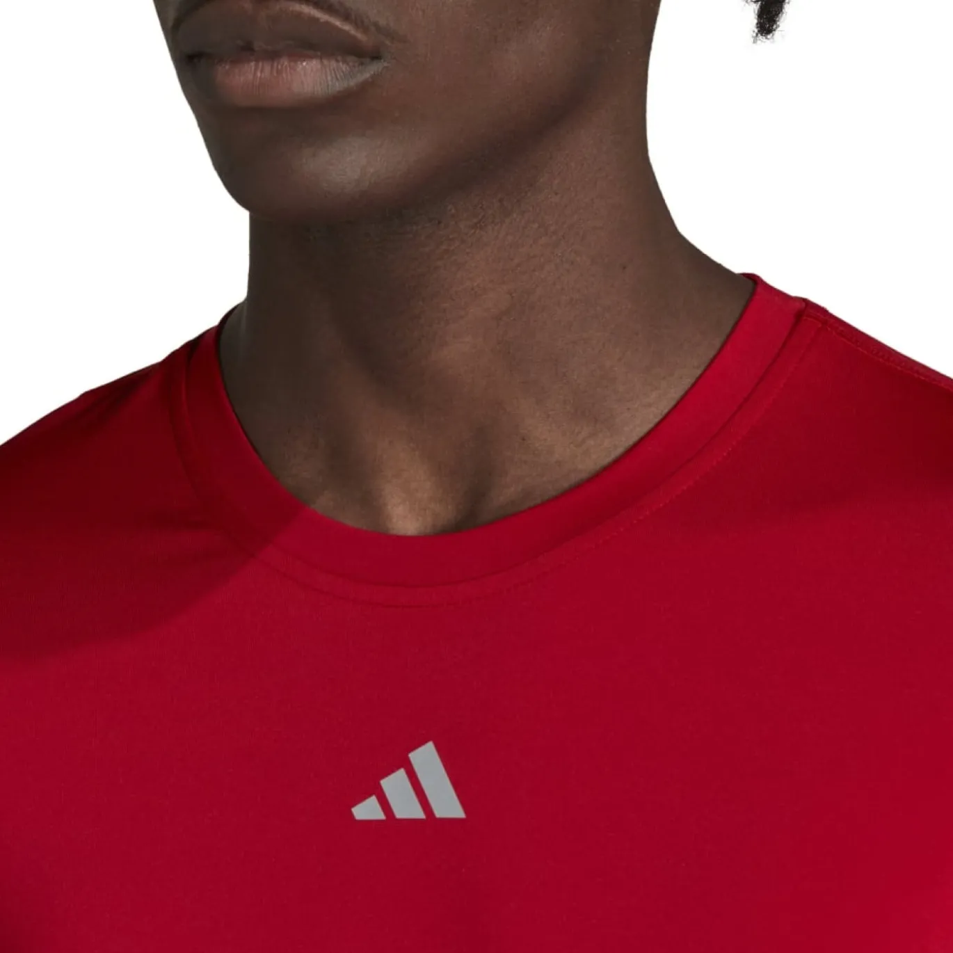 adidas TechFit Ondershirt Lange Mouwen Rood Grijs