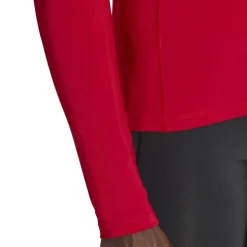 adidas TechFit Ondershirt Lange Mouwen Rood Grijs