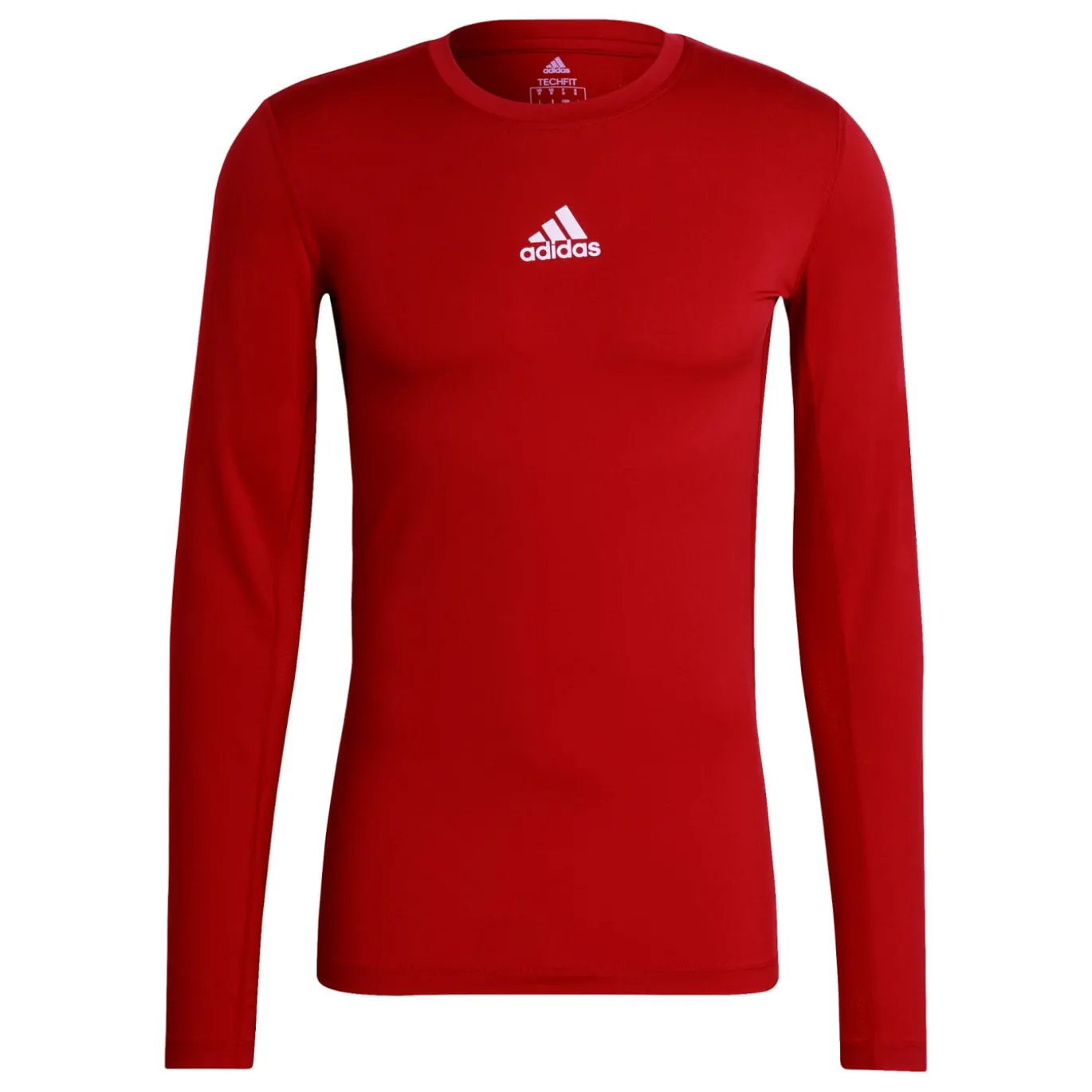 adidas TechFit Ondershirt Lange Mouwen Rood