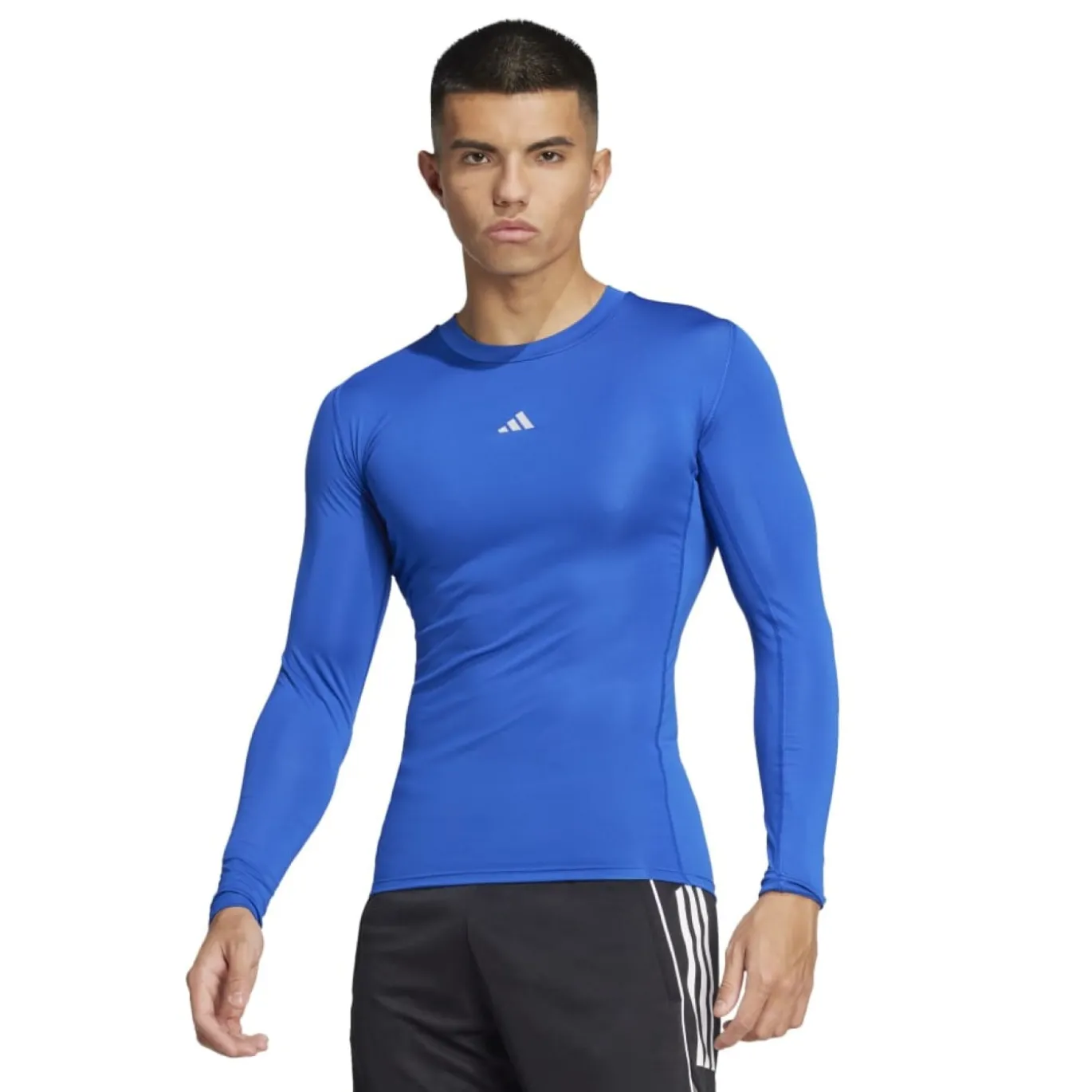 adidas TECHFIT Ondershirt Lange Mouwen Blauw