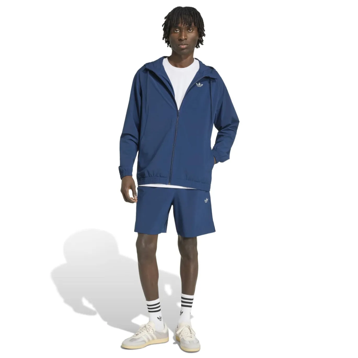 adidas Tech Trefoil Essential Woven Trainingsbroekje Donkerblauw