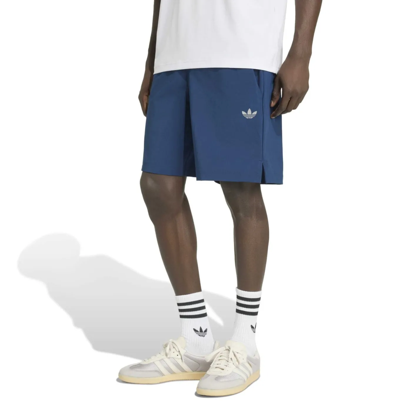 adidas Tech Trefoil Essential Woven Trainingsbroekje Donkerblauw