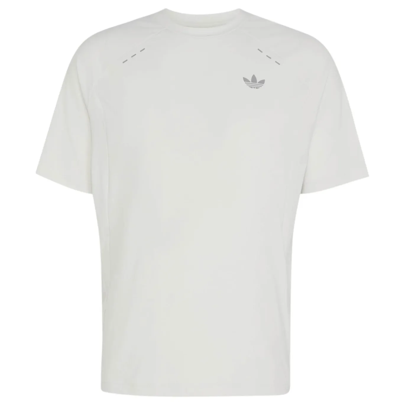 adidas Tech Trefoil Essential T-Shirt Lichtgrijs Zilver