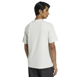 adidas Tech Trefoil Essential T-Shirt Lichtgrijs Zilver