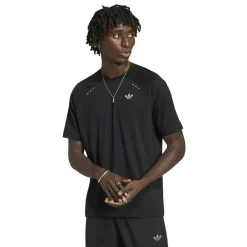 adidas Tech Trefoil Essential T-Shirt Zwart Zilver