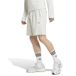adidas Tech Trefoil Essential Woven Trainingsbroekje Lichtgrijs Zilver