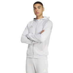adidas Tiro 25 Casual Trainingspak Full-Zip Hooded Lichtgrijs Wit