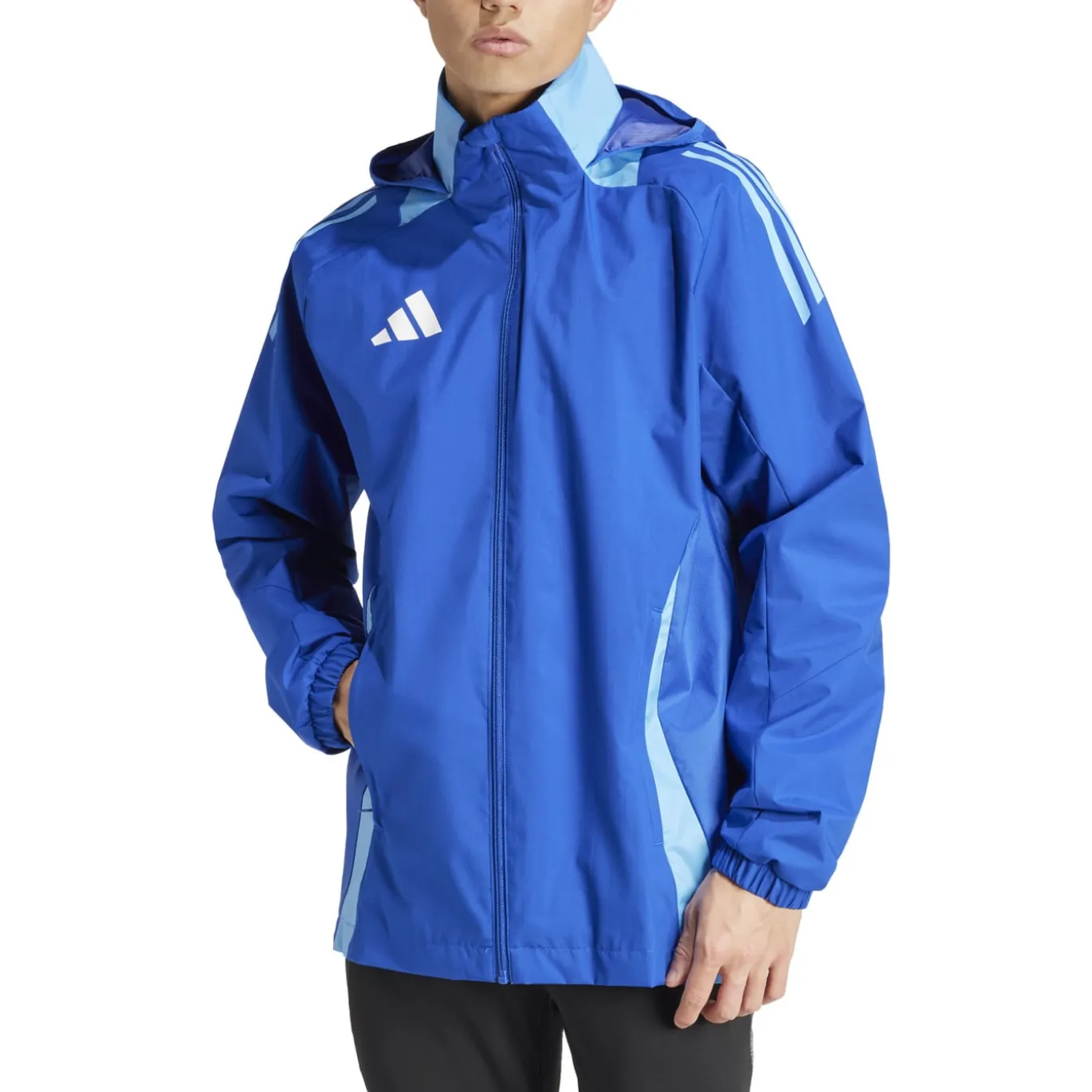 adidas Tiro 24 Competition Allweather Jas Blauw Lichtblauw