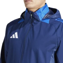 adidas Tiro 24 Competition Allweather Jas Donkerblauw Blauw