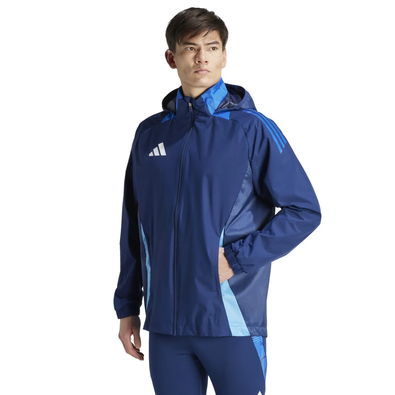 adidas Tiro 24 Competition Allweather Jas Donkerblauw Blauw