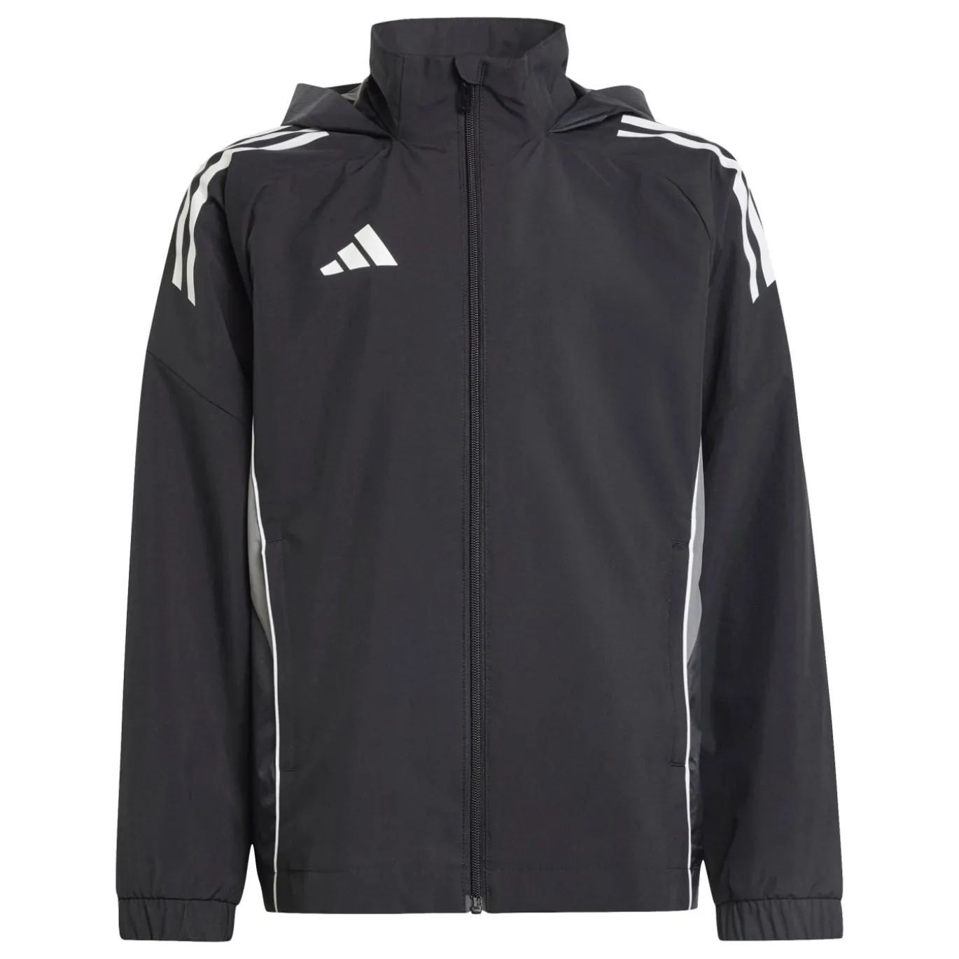 adidas Tiro 25 Competition Allweather Jacket Kids Zwart Grijs