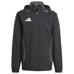 adidas Tiro 24 Competition Allweather Jas Zwart Donkergrijs