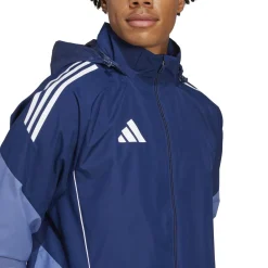 adidas Tiro 25 Competition Allweather Jack Donkerblauw Lichtblauw
