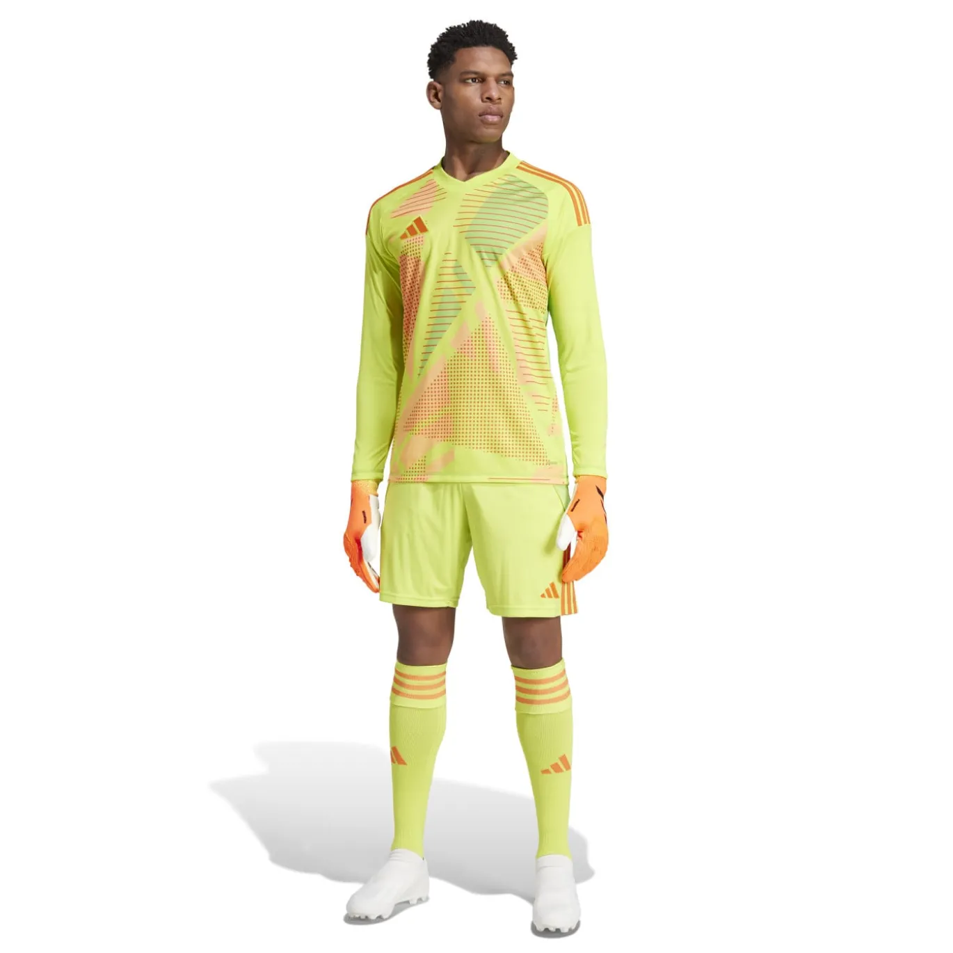adidas Tiro 24 Competition Keepersshirt Lange Mouwen Geel Oranje Groen Roze