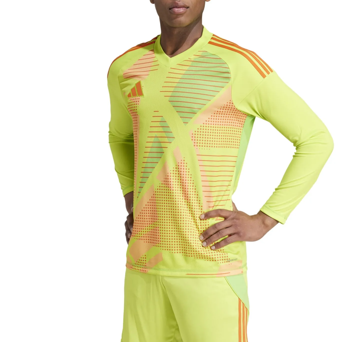 adidas Tiro 24 Competition Keepersshirt Lange Mouwen Geel Oranje Groen Roze