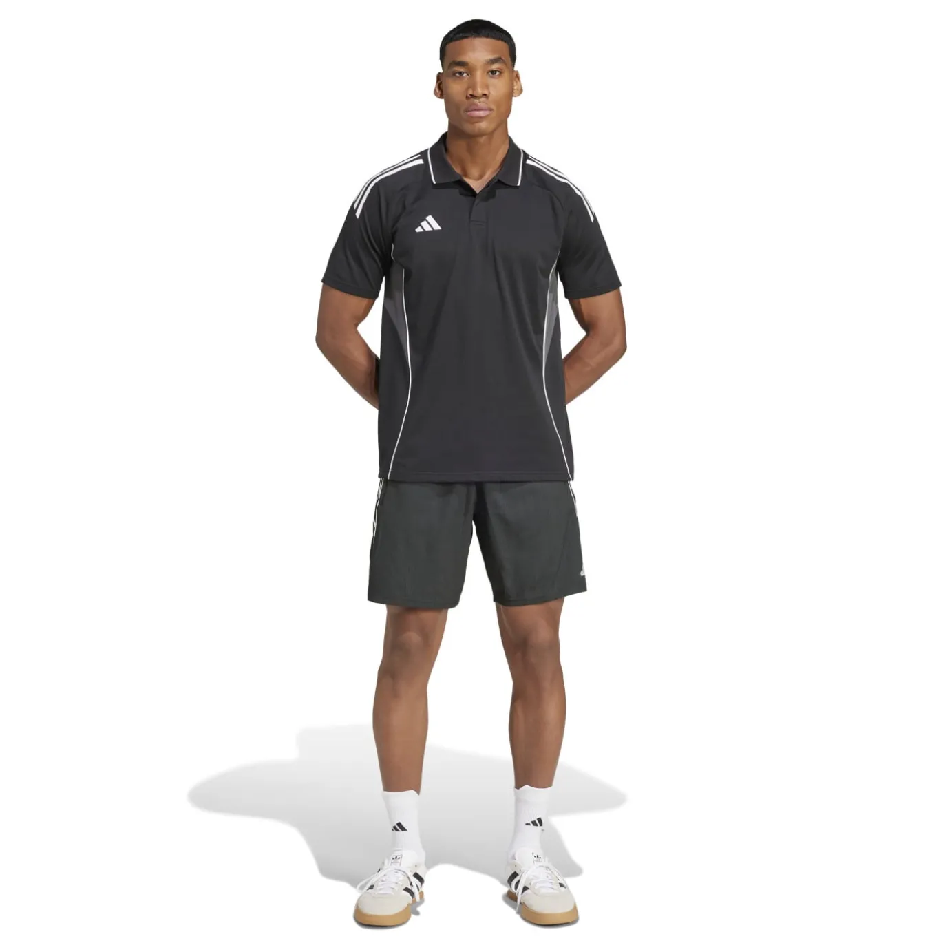adidas Tiro 25 Competition Polo Trainingsset Zwart Wit