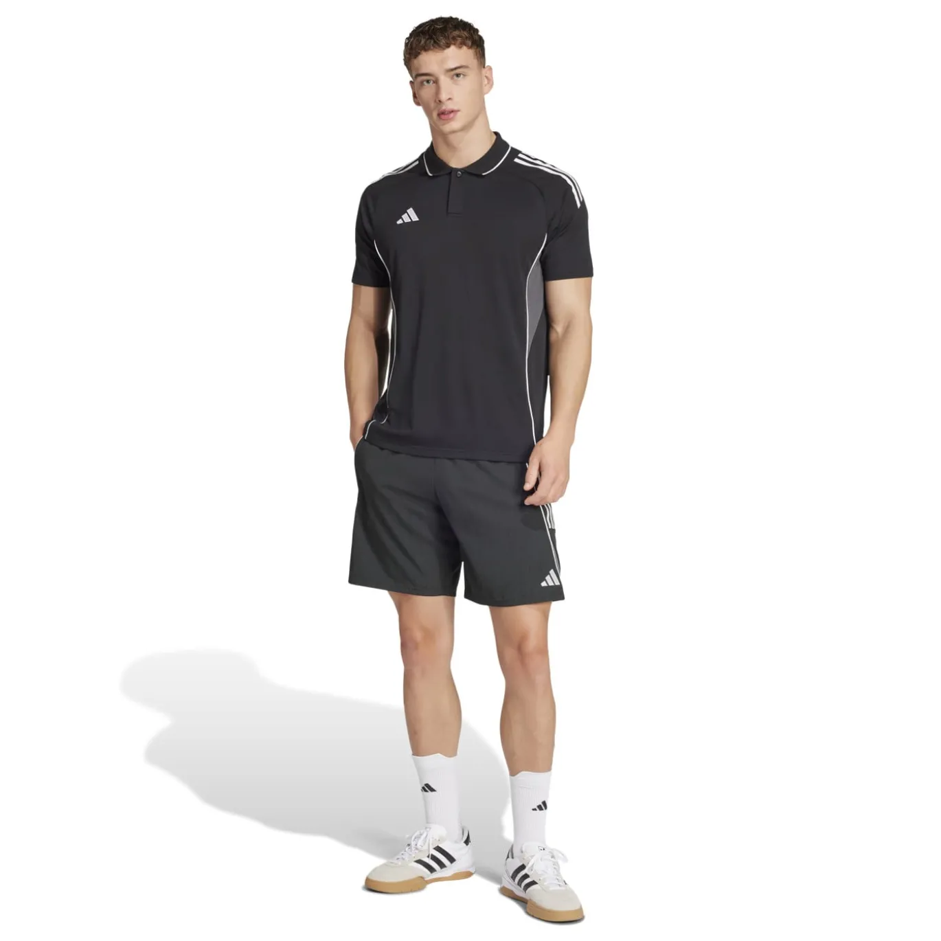 adidas Tiro 25 Competition Polo Trainingsset Zwart Wit