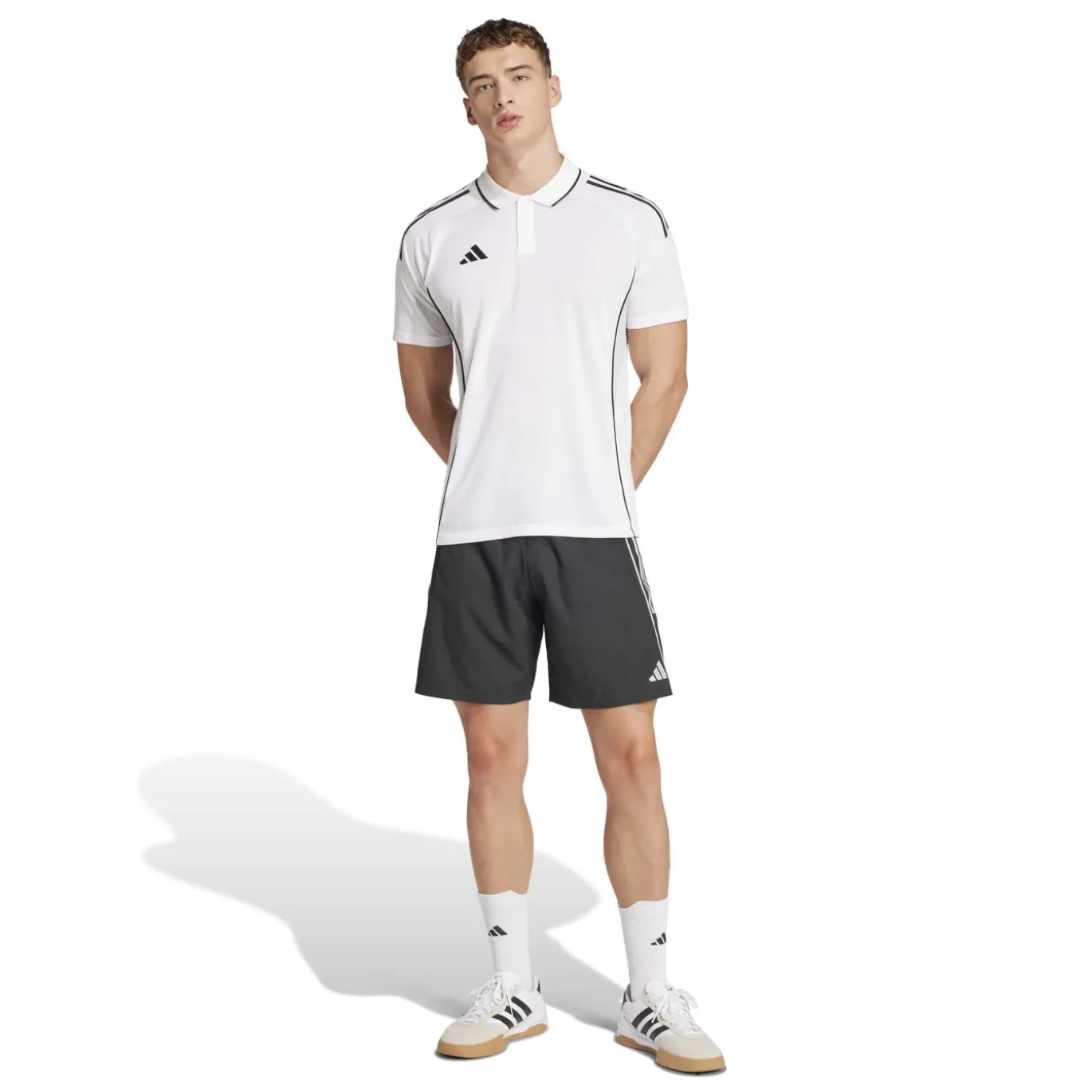 adidas Tiro 25 Competition Polo Trainingsset Wit Zwart
