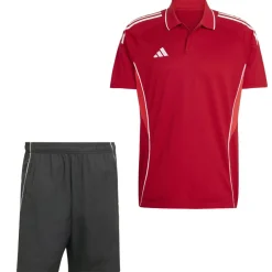 adidas Tiro 25 Competition Polo Trainingsset Rood Zwart