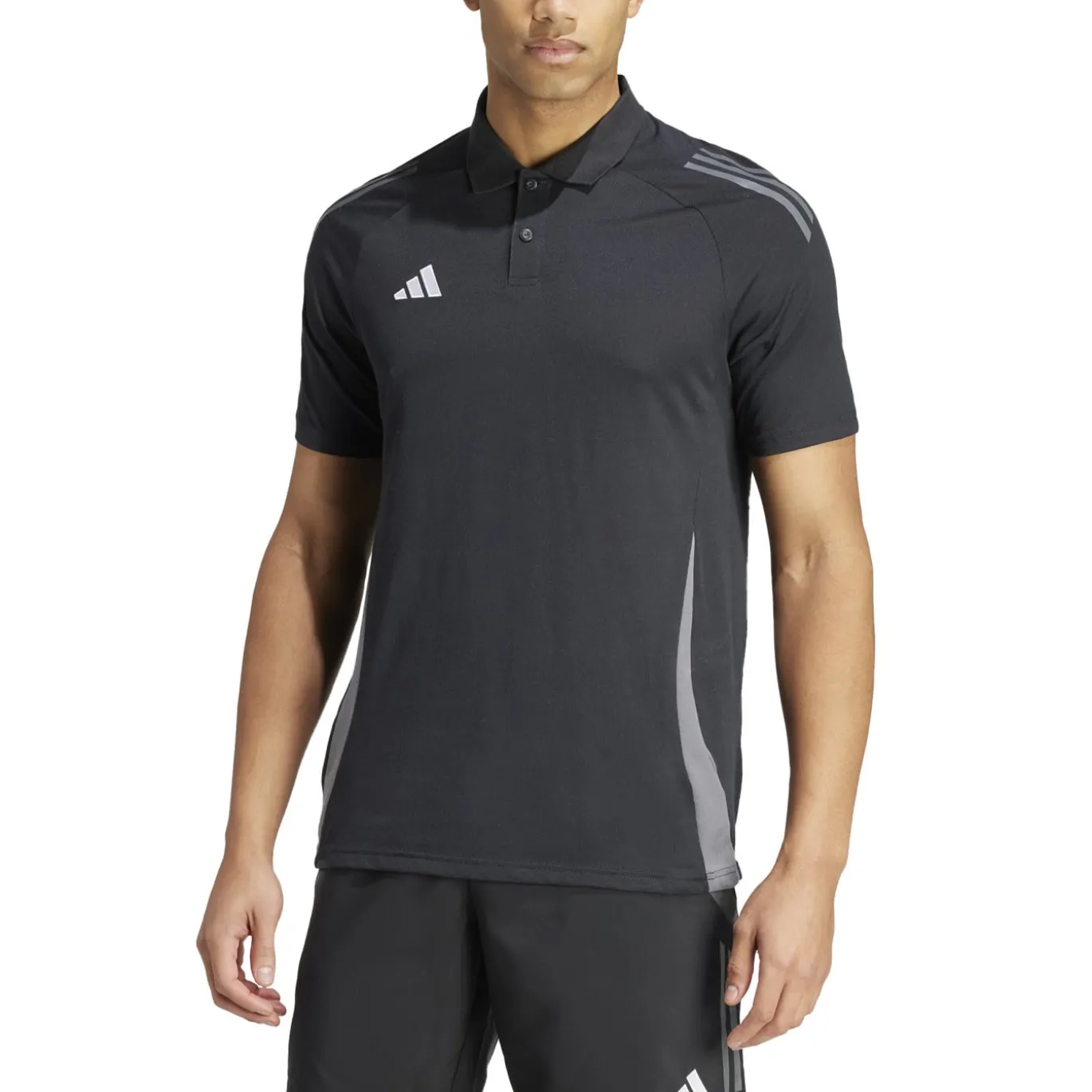 adidas Tiro 24 Competition Polo Zwart Donkergrijs