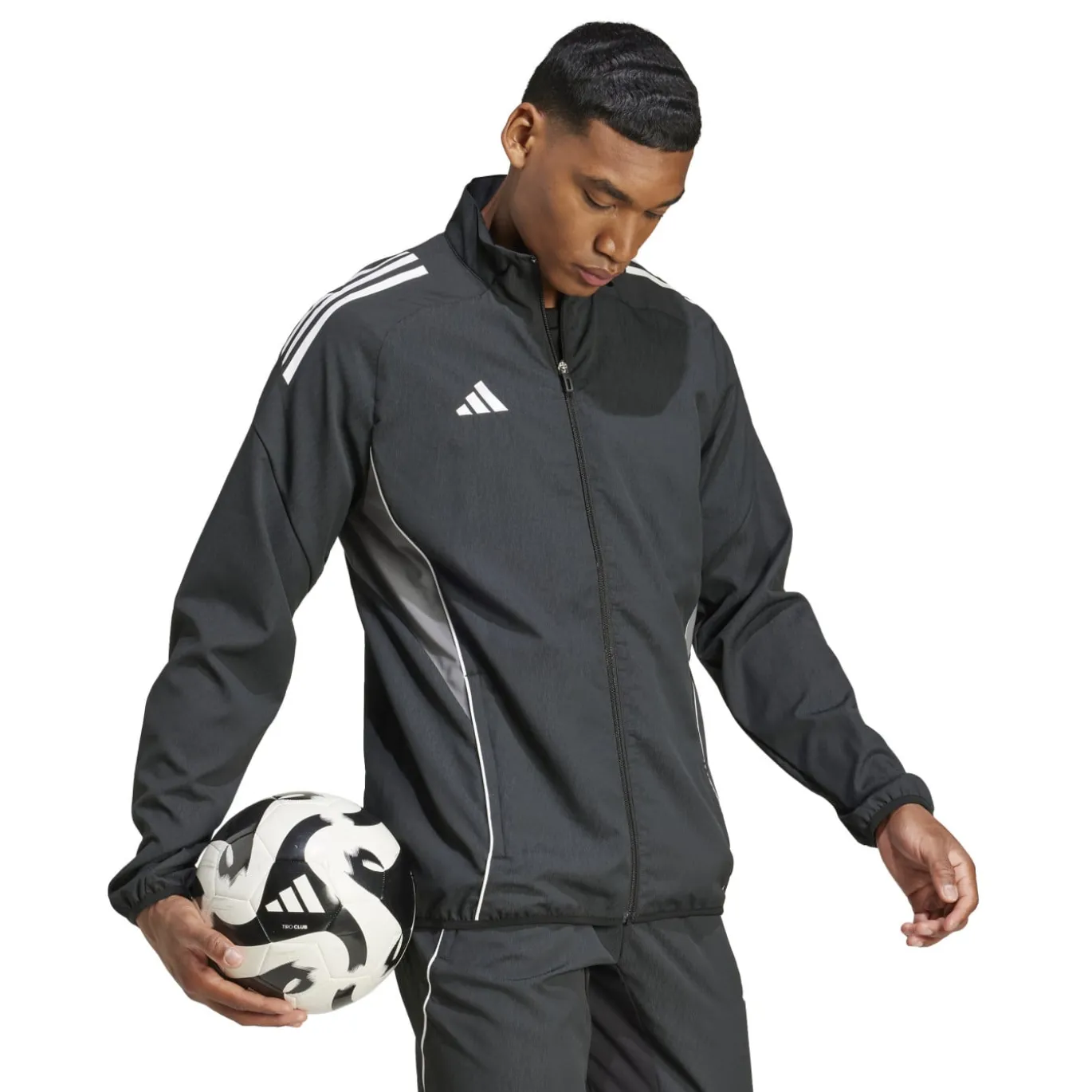 adidas Tiro 25 Competition Presentatiejack Zwart Wit Grijs