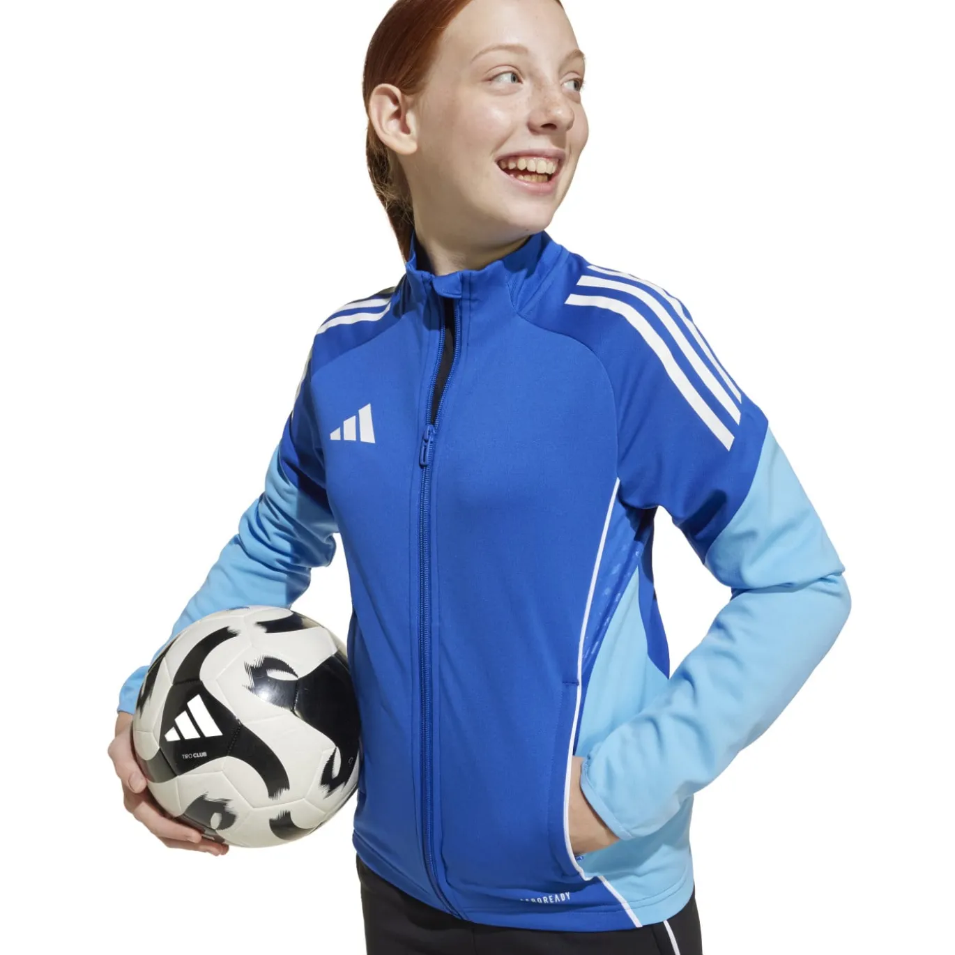 adidas Tiro 25 Competition Trainingspak Full-Zip Kids Blauw Lichtblauw Donkerblauw