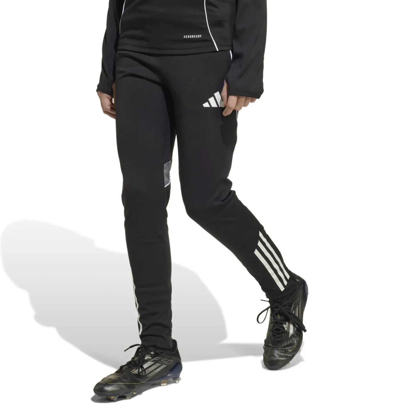 adidas Tiro 25 Competition Trainingspak Full-Zip Kids Zwart Wit Grijs