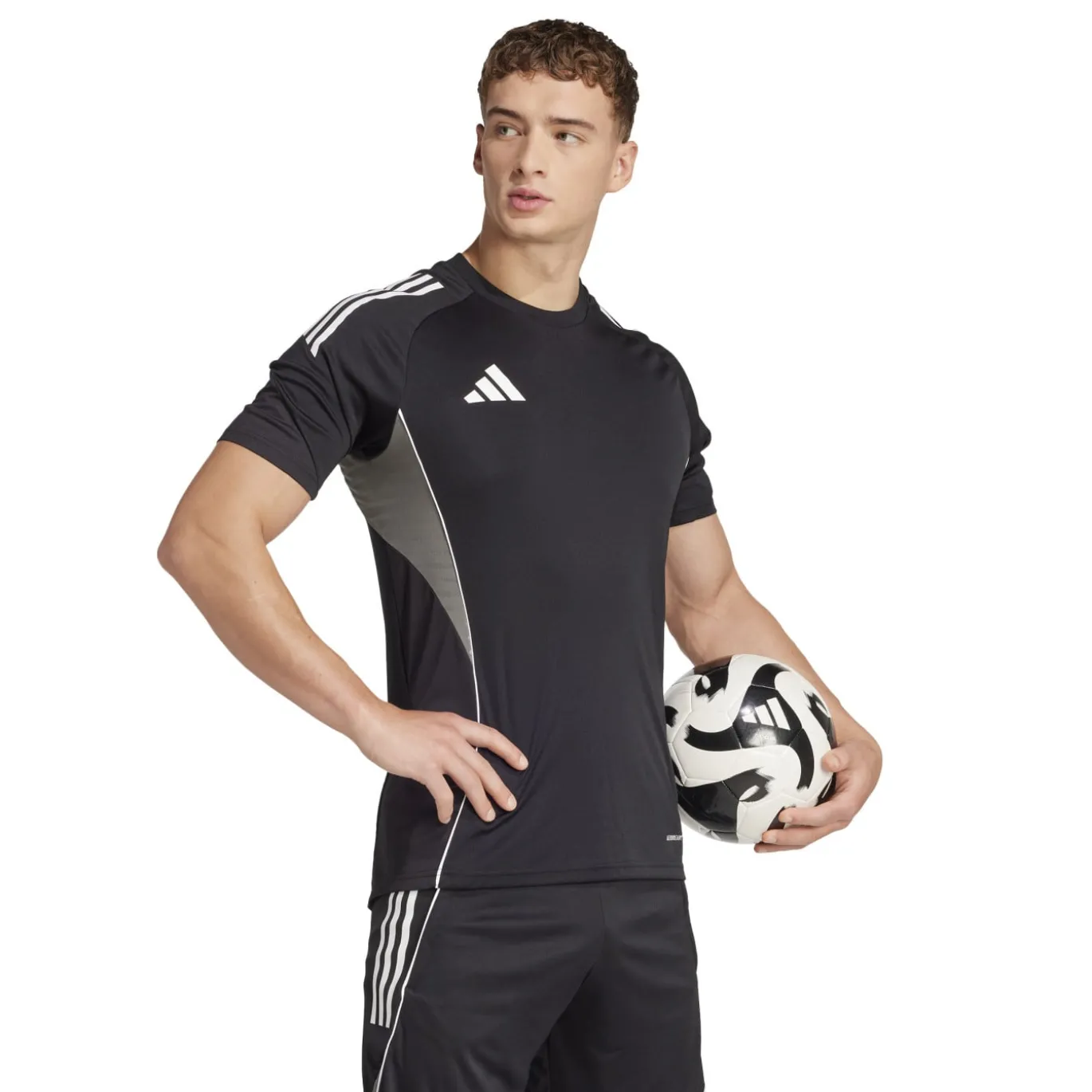 adidas Tiro 25 Competition Trainingsset Zwart Wit Grijs
