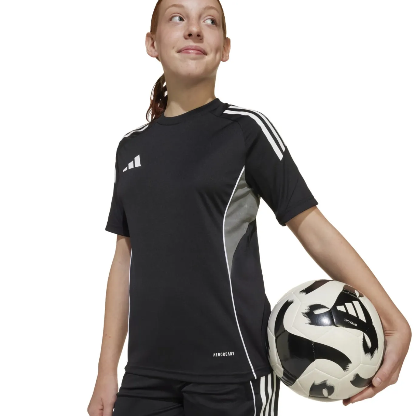 adidas Tiro 25 Competition Trainingsset Kids Zwart Wit Grijs