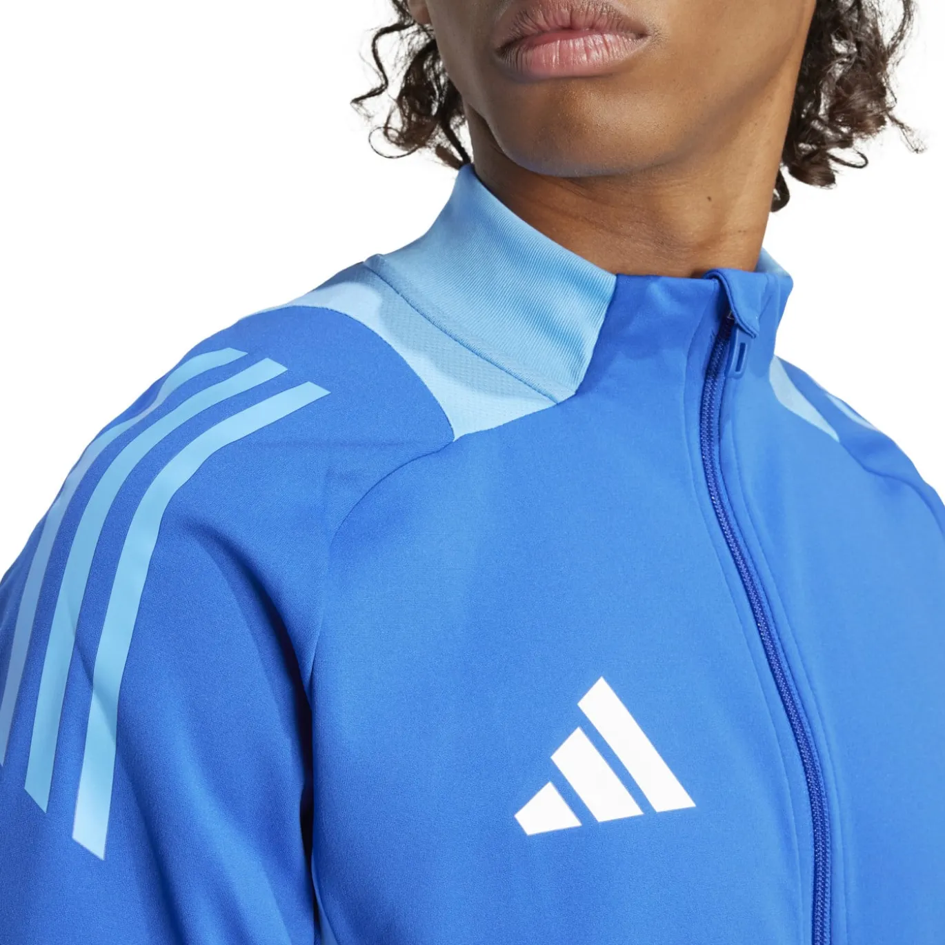 adidas Tiro 24 Competition Trainingspak Full-Zip Blauw Donkerblauw Lichtblauw