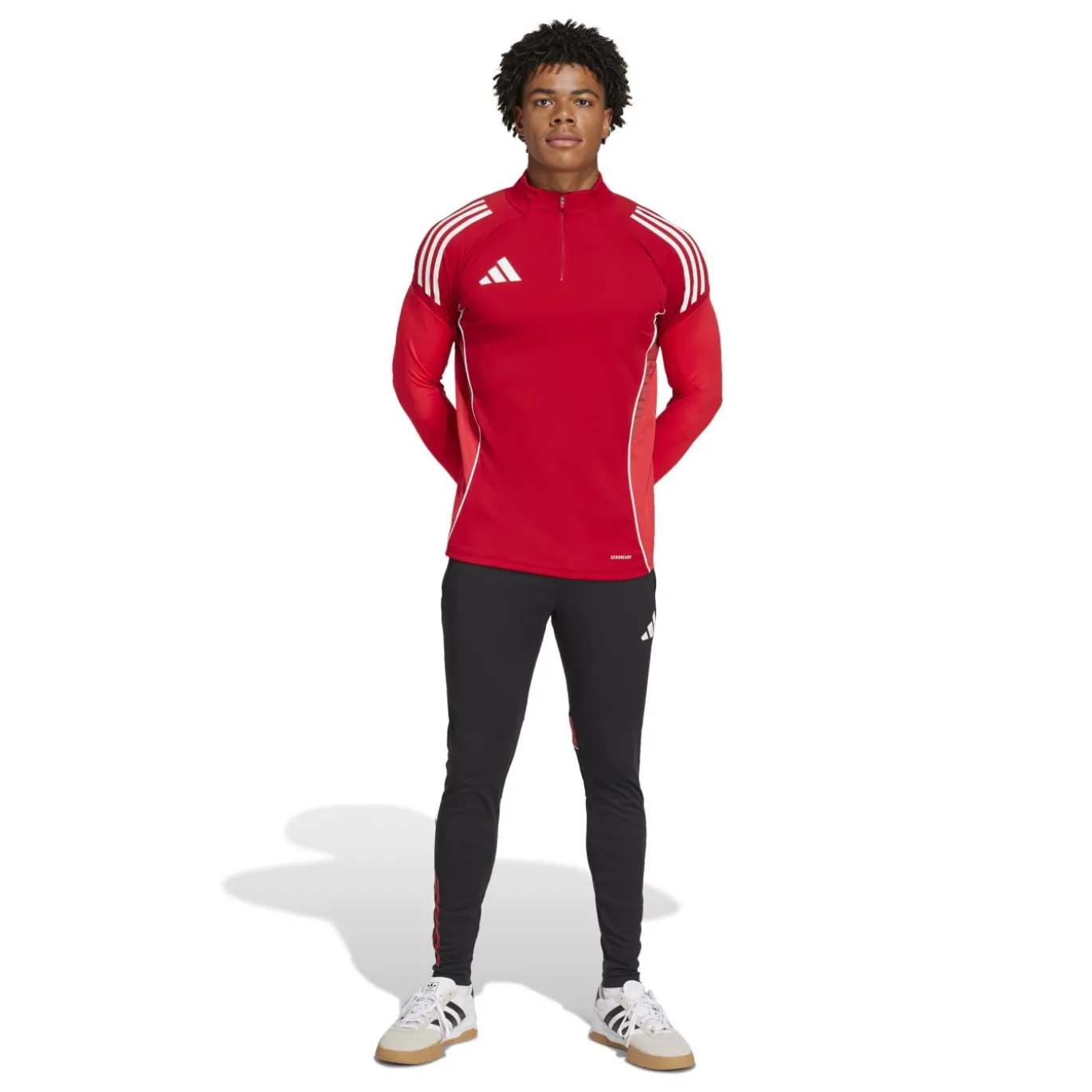 adidas Tiro 25 Competition Trainingspak 1/4-Zip Rood Zwart Wit