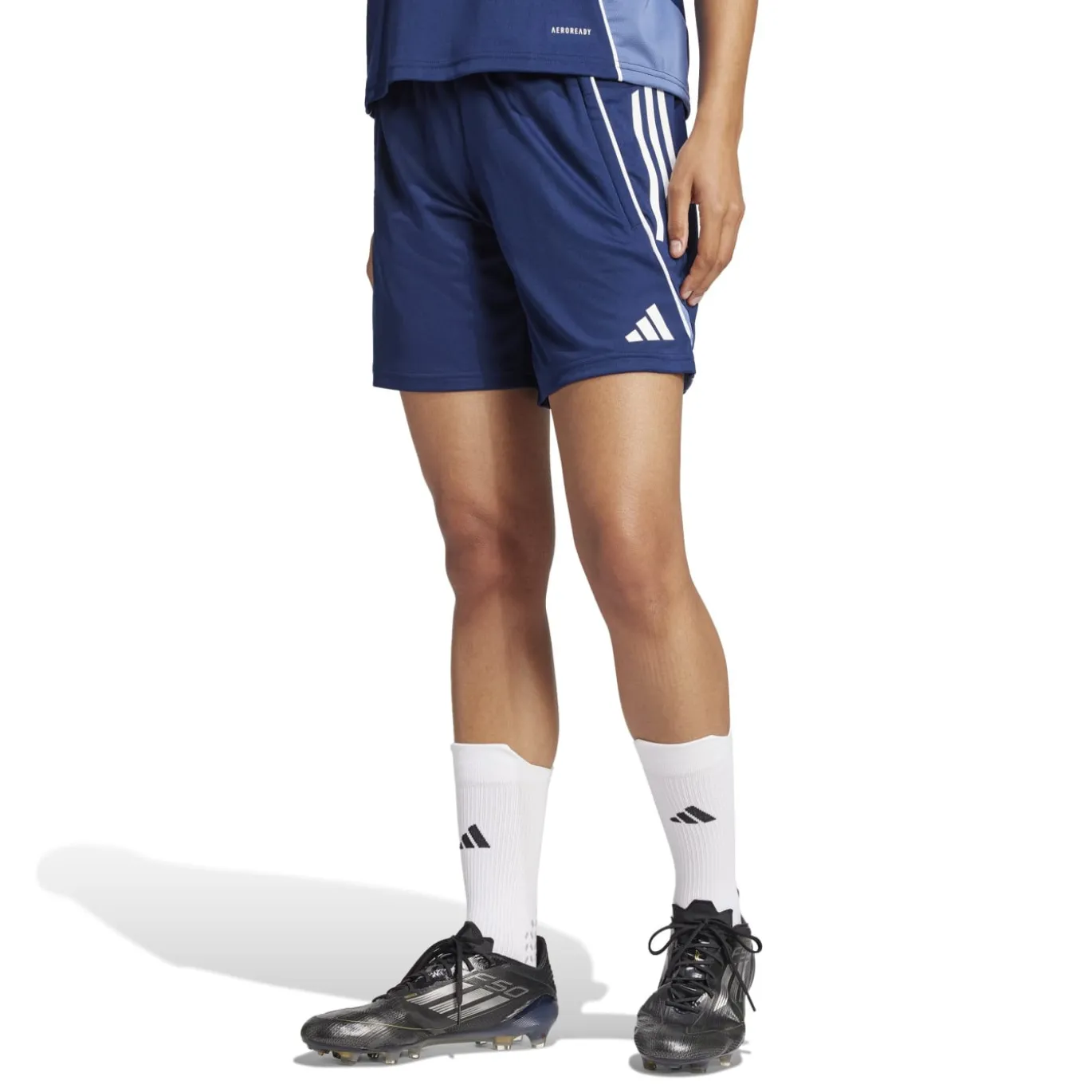 adidas Tiro 25 Competition Trainingsbroekje Dames Donkerblauw Wit Lichtblauw